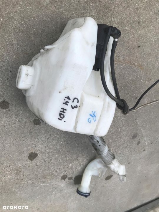 Zbiorniczek spryskiwaczy Citroen C3 I C2 02-09r. zbiornik na płyn do szyby silniczek pompka - 2