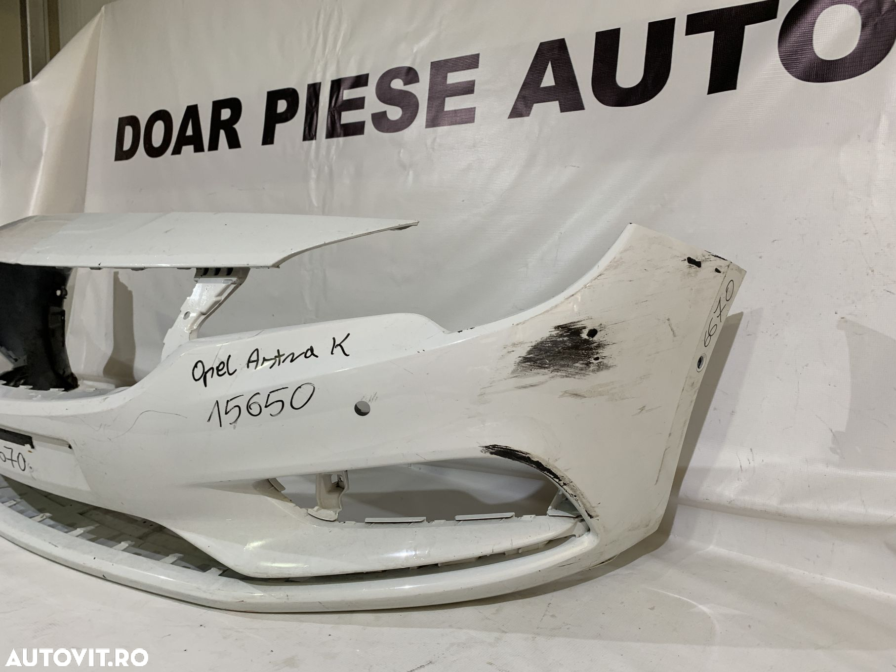 Bara fata Opel Astra K, 2016, 2017, 2018, 2019, cod origine OE 39052730. - 2