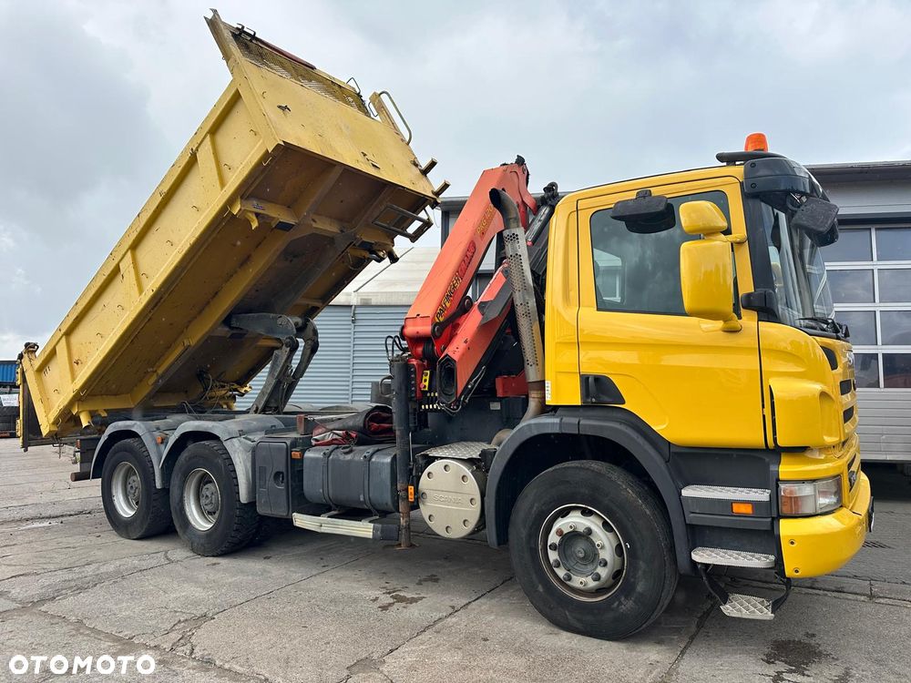 Scania P340  Wywrotka  + żuraw - 4