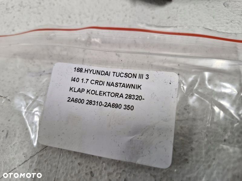 HYUNDAI TUCSON III 3 I40 1.7 CRDI NASTAWNIK KLAP KOLEKTORA 28320-2A600 - 8