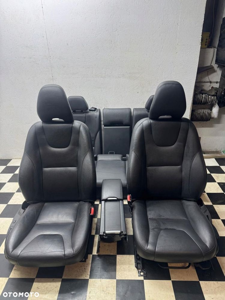 komplet foteli kanapa przód tył fotel volvo xc60 i 2008-2017 skóra - 2