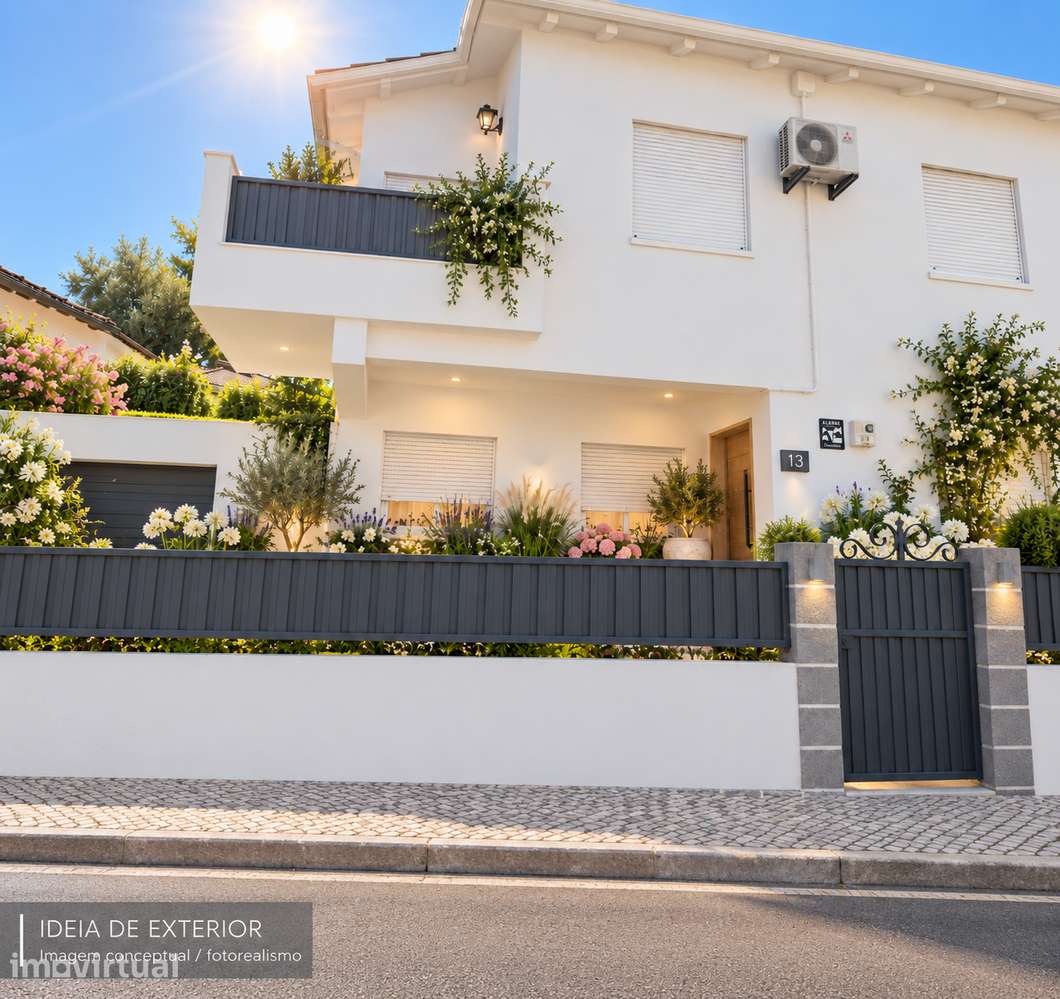 Moradia no Bairro da Encarnação com garagem, jardim, cave e terraço - Grande imagem: 2/39