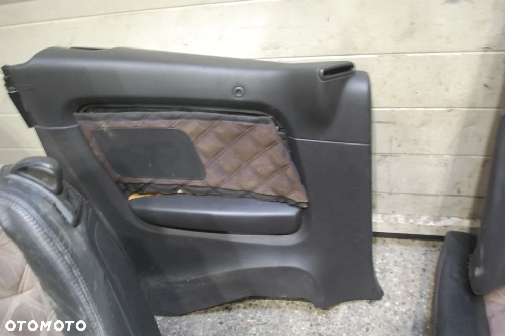 FOTELE + KANAPA + BOCZKI + SŁUPKI CZARNE ELEKTRYCZNE ALKANTARA AUDI A4 B6 B7 CABRIO - 16