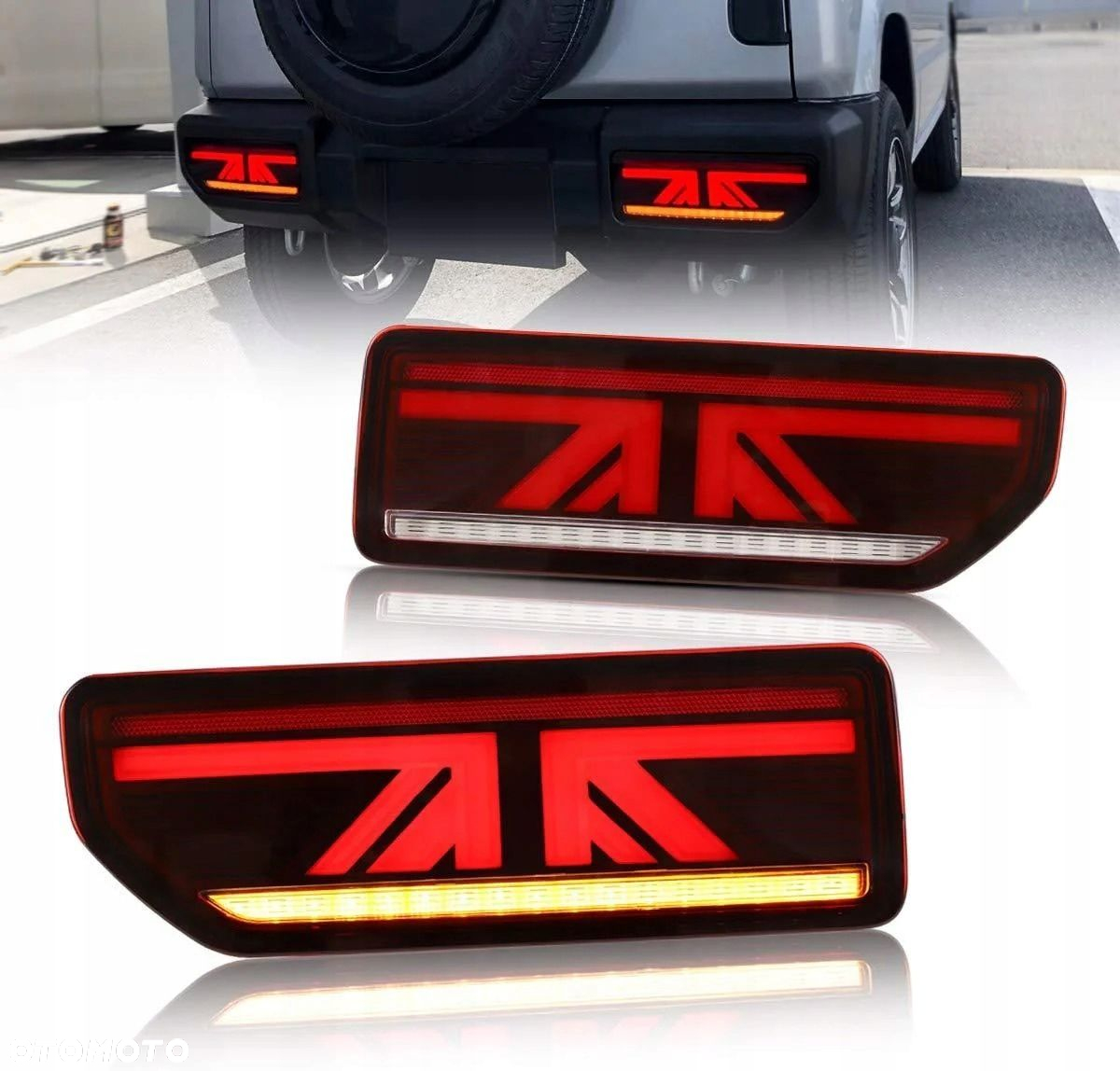 Lampy tyl ne kpl Vland Full Led Neon Tuning Suzuki Jimny II 2 2018-2025 - 3