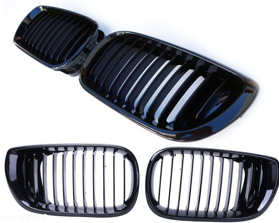 GRILL NERKI BMW E46 SEDAN KOMBI 01-05 LIFT POŁYSK - 1