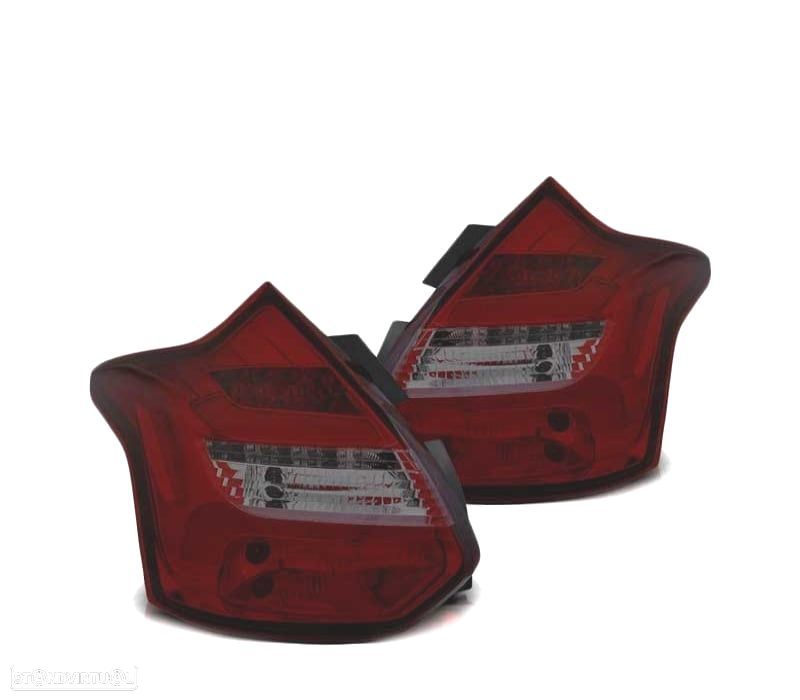 FAROLINS TRASEIROS FORD FOCUS 3 HATCHBACK 11-14 FUMADO INTERMITENTE LED DINÂMICO - 2