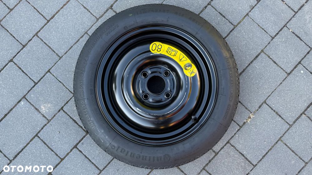 Koło dojazdowe r15 4x108 125/80 Volvo Ford dojazdówka b-max fiesta fusion focus felga - 1