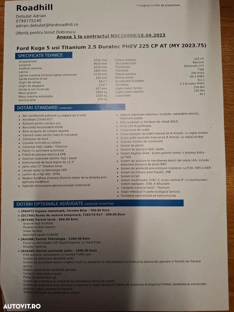Ford Kuga 2.5 Duratec PHEV Titanium - 12