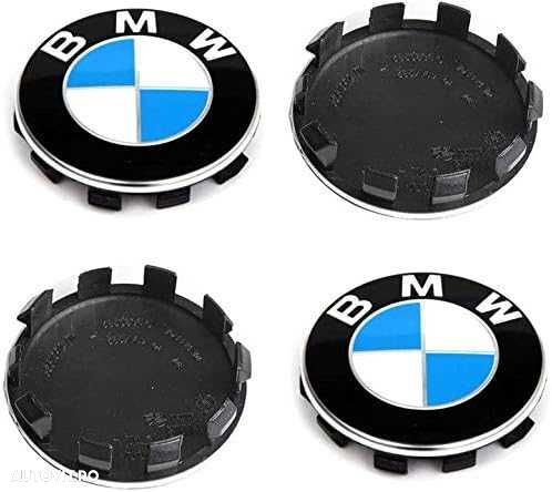 Set 4 Embleme Jante BMW 56mm 60mm 68mm Diferite Culori, Capace Roti - 5