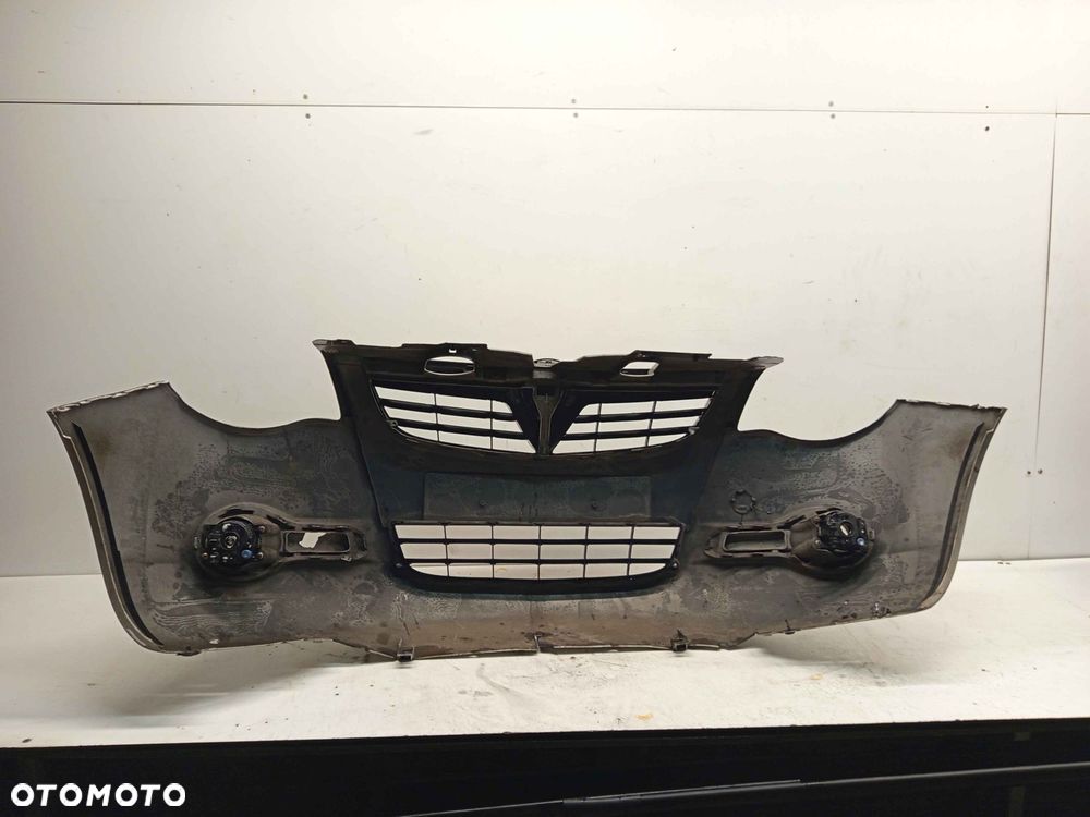 ^ ZDERZAK PRZÓD PRZEDNI OPEL AGILA 2 II B ZCCB SREBRNY HALOGENY - 5