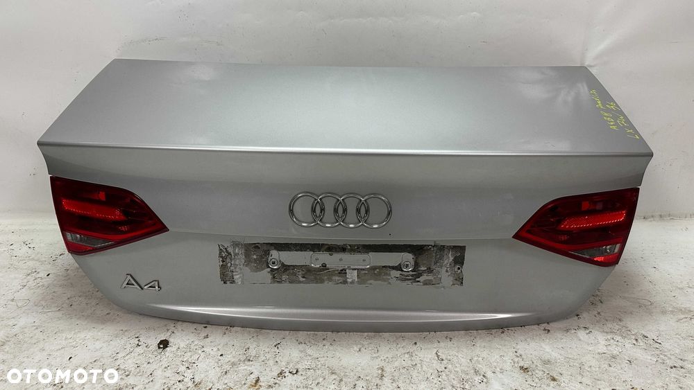 AUDI A4 B8 PRZED Lift sedan klapa pokrywa bagażnika LX7W oryginalny lakier Z lampami - 2