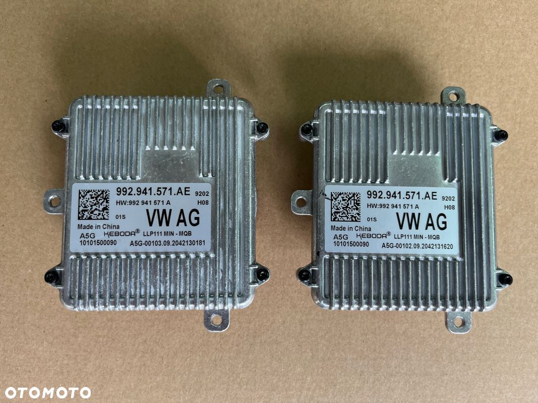 PRZETWORNICA MODUŁ LED VW AUDI SEAT SKODA 992941571AE NOWA ORYGINAŁ - 1