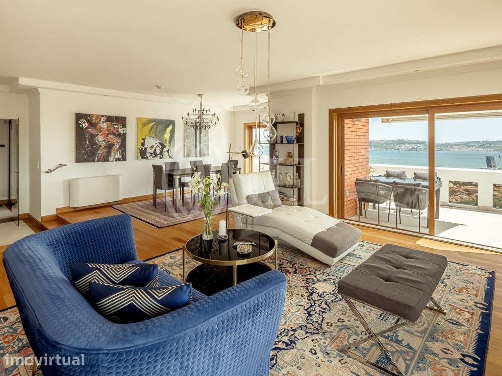 Apartamento T3 com vista frontal de rio, em Algés, Oeiras - Grande imagem: 4/53