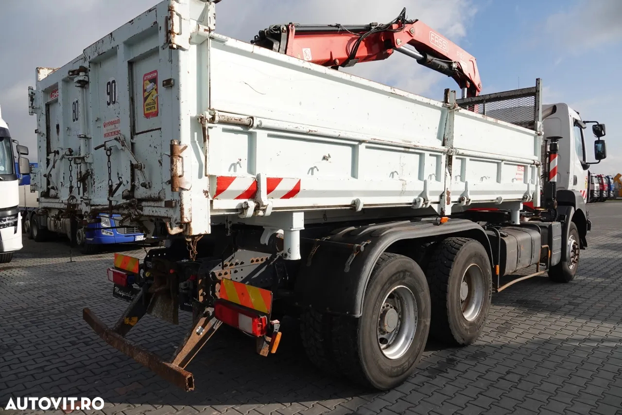 Renault KERAX 410 / 6x4 / BASCULANTE + HDS FASSI F150 / HYDROBURTA / BORDMATIC - 16