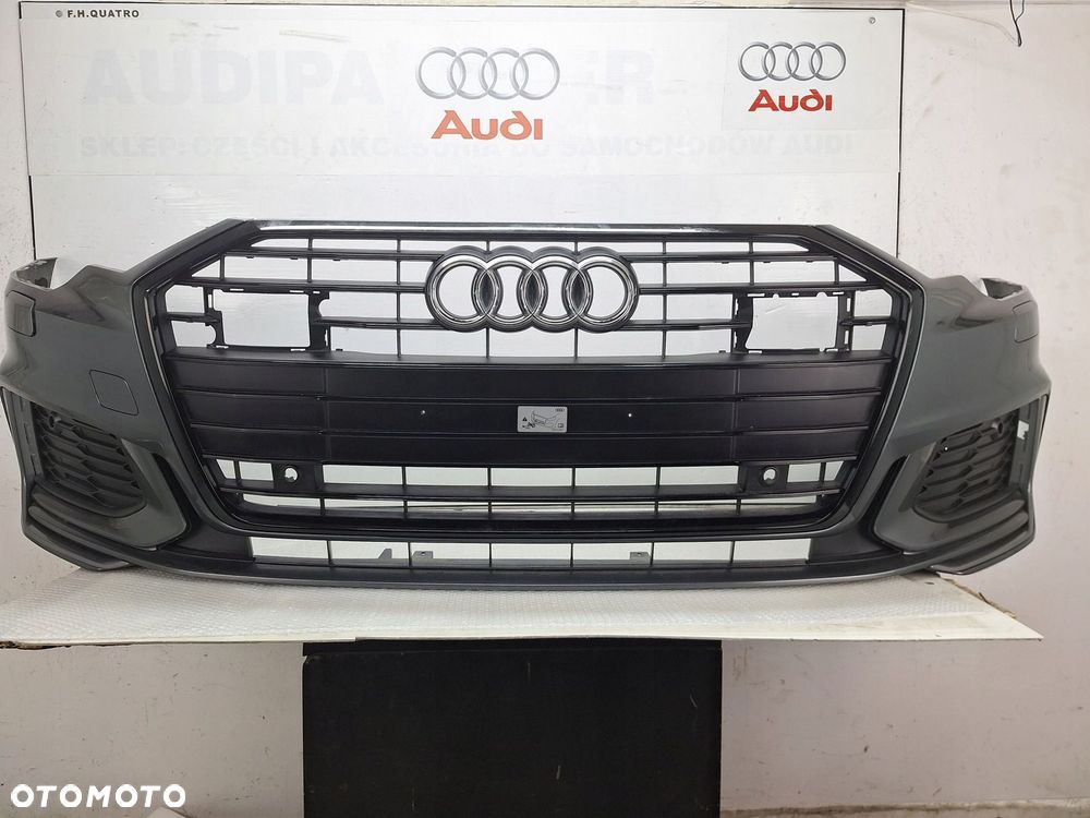 ZDERZAK AUDI A6 C8 4K 4K0 BLACK EDITION 2018-2025 GRILL ATRAPA LIFT S-LINE - 1