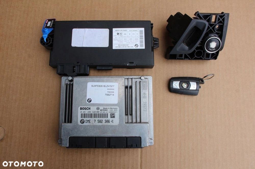 Komputer silnika zestaw startowy BMW N62B48 N62 4.8 V8 355KM 261kW 7582306 - 1