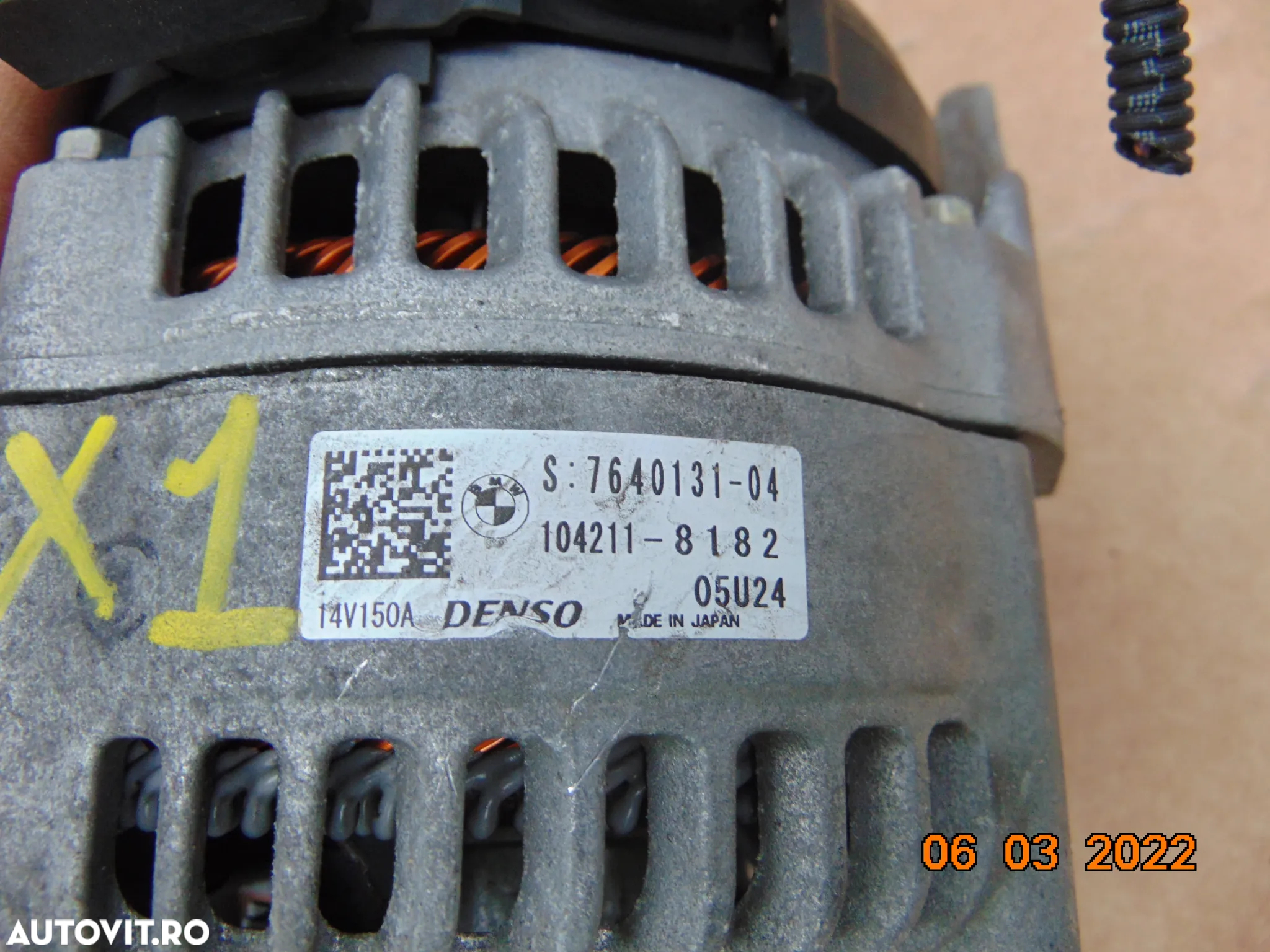 Alternator BMW x1 f20 f30 f23 f31 f32 f33 f45 f25 f80 2.0 f21 f22 f23 g30 g31 g20 g21 f48 - 3