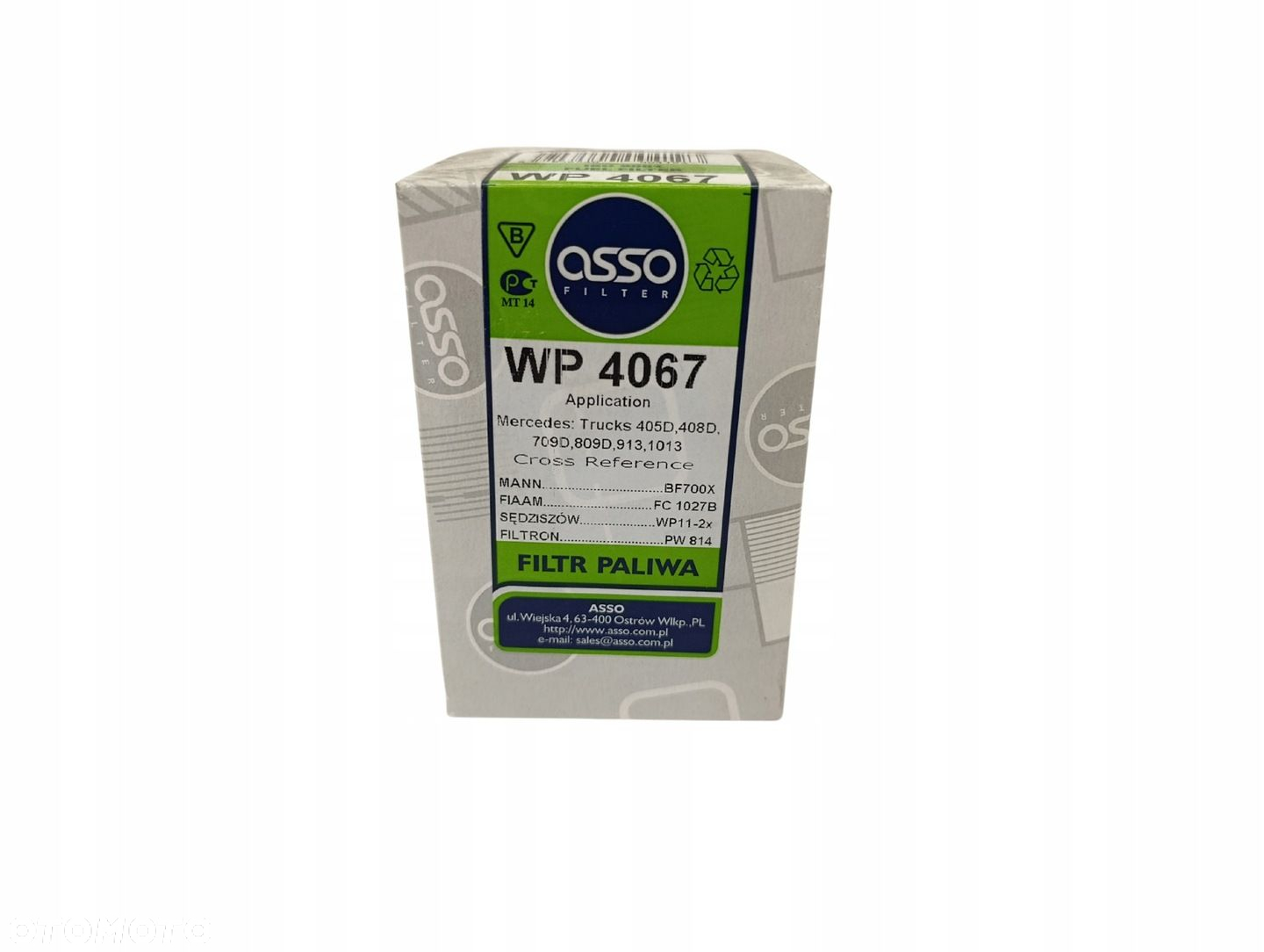 ASSO WP-4067 FILTR PALIWA MERCEDES 405D 408D 709D 809D 913 BF700X PW814 - 3