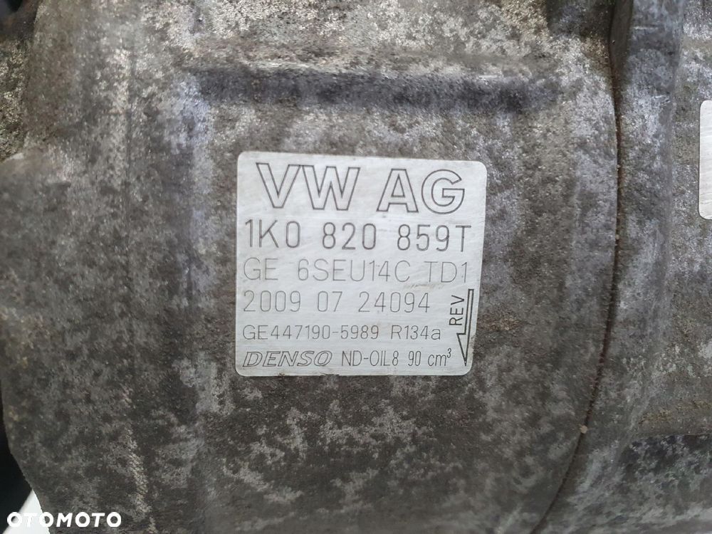 SPRĘŻARKA KLIMATYZACJI VW Golf VI 1.4 TSI _ 1K0820859T - 2