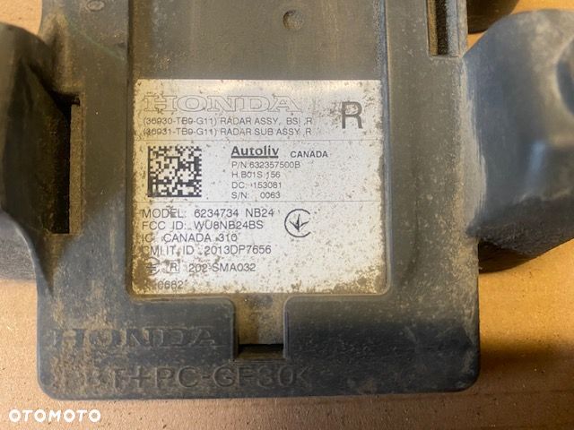 honda civic ix radar asystent martwego pola prawy kombi lift mocowanie 15r - 2