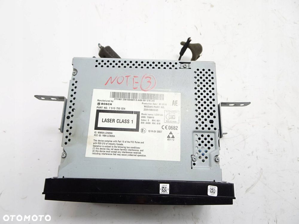 radio cd nissan note e12 - 6