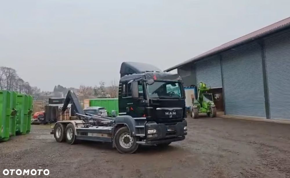 MAN TGS 26.440 6x4 – Meiller z systemem HDS (roll-off) + Kontener + Przyczepa – Euro 5 - 3