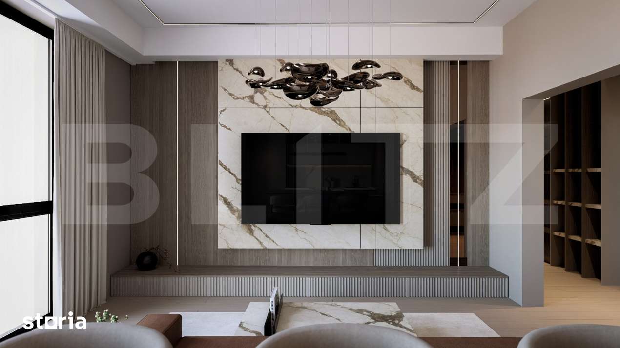 Apartament 3 camere, bloc nou, 77mp, Burdujeni — fotografia 1