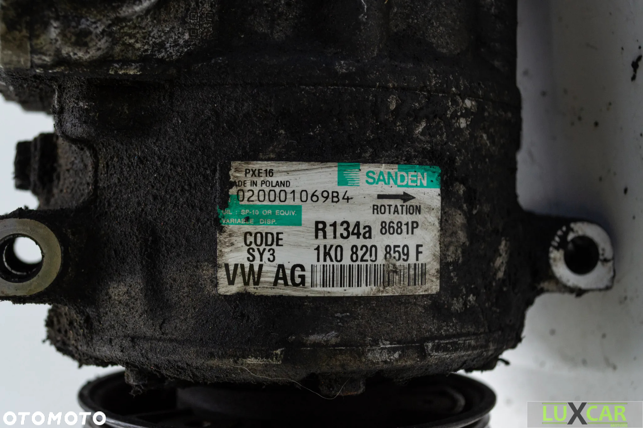 SPRĘŻARKA KOMPRESOR KLIMATYZACJI AUDI SKODA VW 1K0820859F - 3