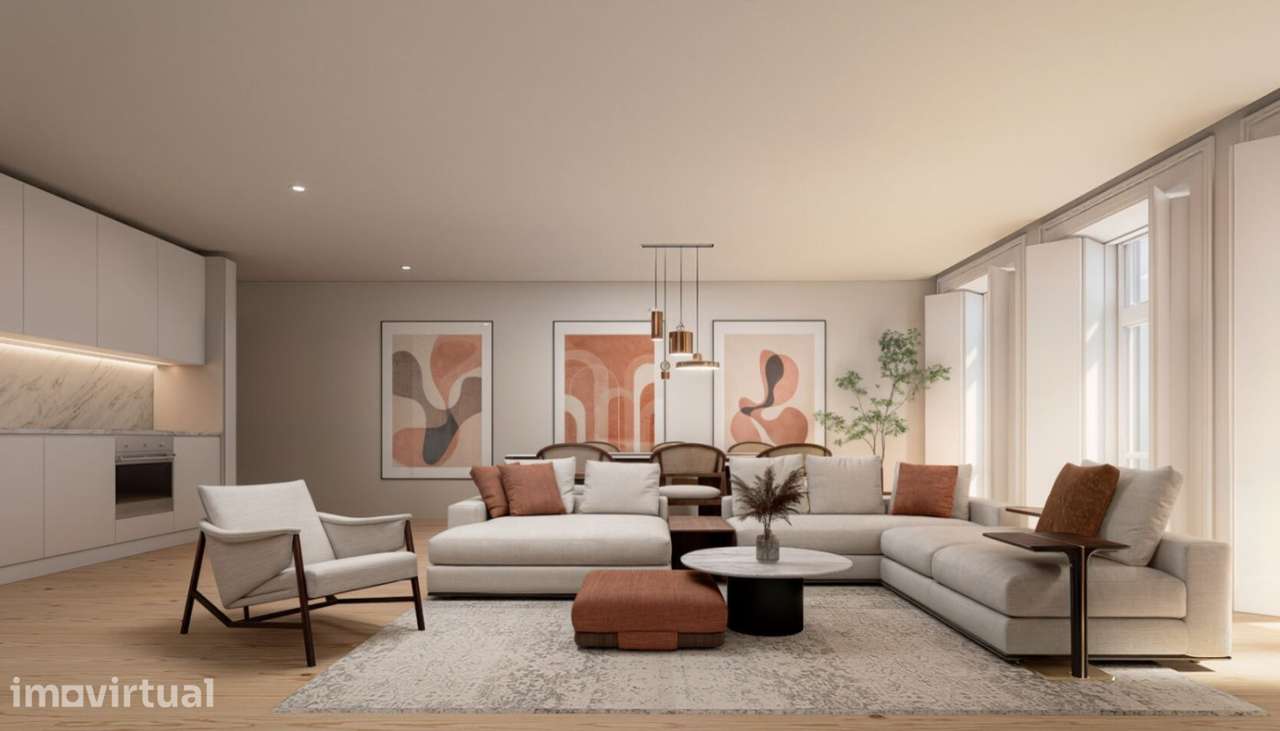 Apartamento T0+1 com varanda na Baixa do Porto, Portugal - Grande imagem: 2/17