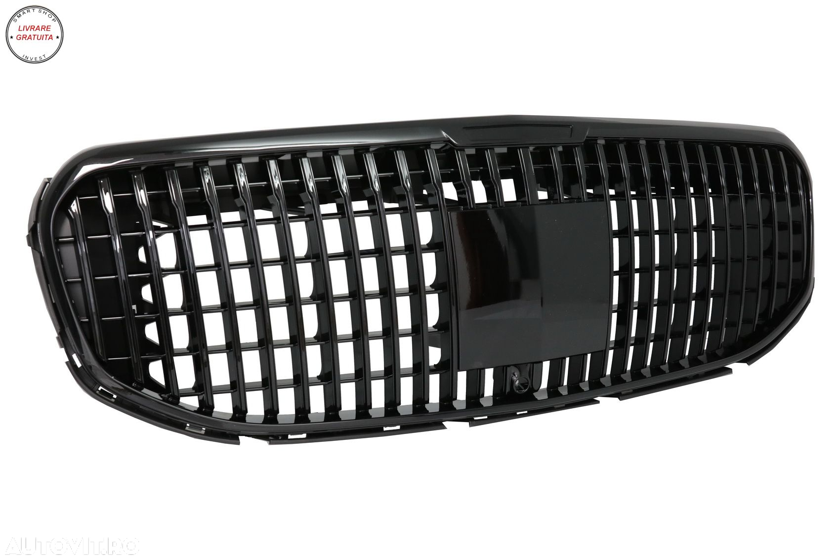 Grila Centrala Mercedes GLS SUV X167 (2019-2023) M Look Negru Lucios- livrare gratuita - 2