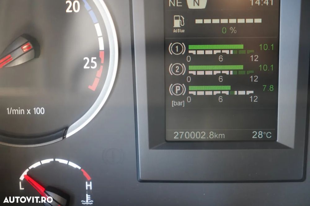 Scania P 410 / 6x4 / BASCULĂ - 6 M + HIAB XS 211 HDS / RADIOCOMANDĂ / EURO 6 / ROTARE / GRABĂ - 32