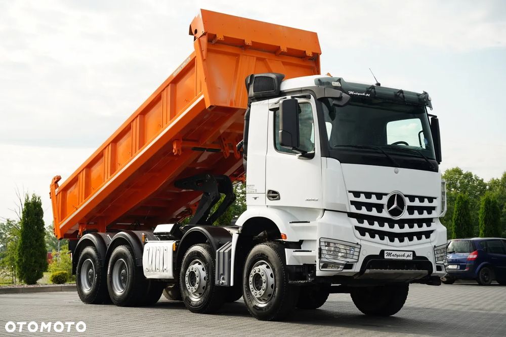 Mercedes-Benz AROCS 3243 / 8x4 / WYWROTKA 2 STRONNA / MEILLER / HYDROBURTA / BORDMATIC / AUTOMAT / EURO 6 - 7