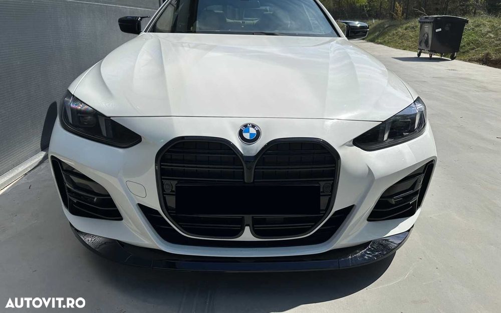 Grila Dubla Grile Nari Duble M BMW Seria 4 G22 G23, Negru Lucios - 3