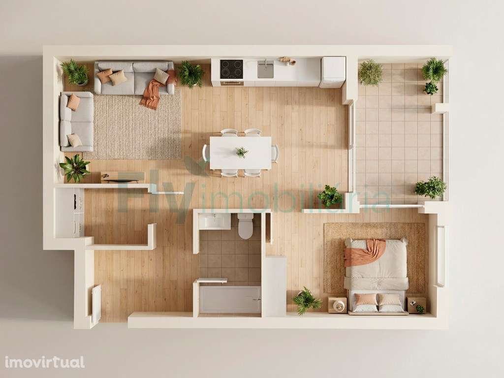 Apartamento T1 à Venda - Excelente Localização Próxima ao Centro da... - Grande imagem: 4/4