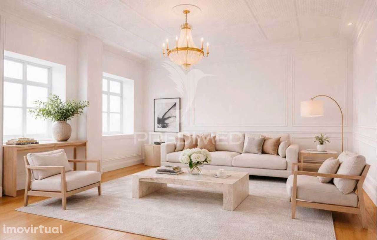 Apartamento T3 em Edifício Pombalino, frente rio, 195m2 - Grande imagem: 5/22