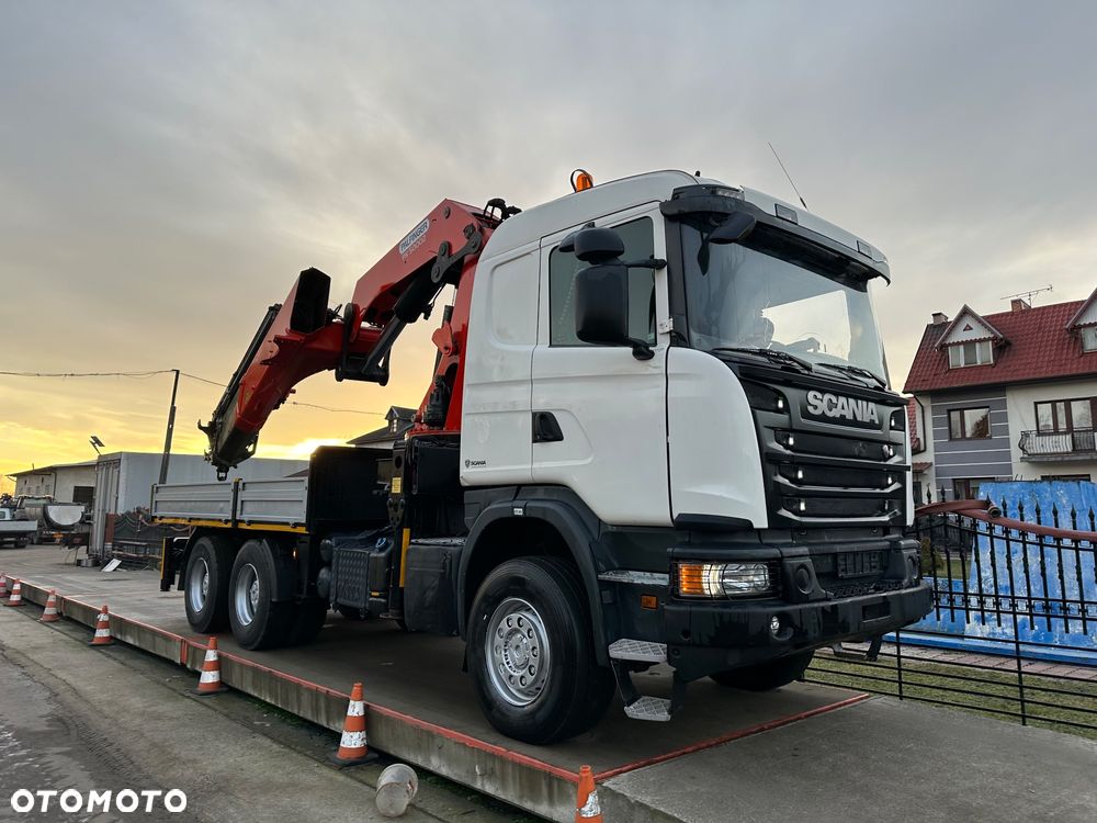 Używany Scania G490 6x6 do energetyki słupów palfinger specjalny
