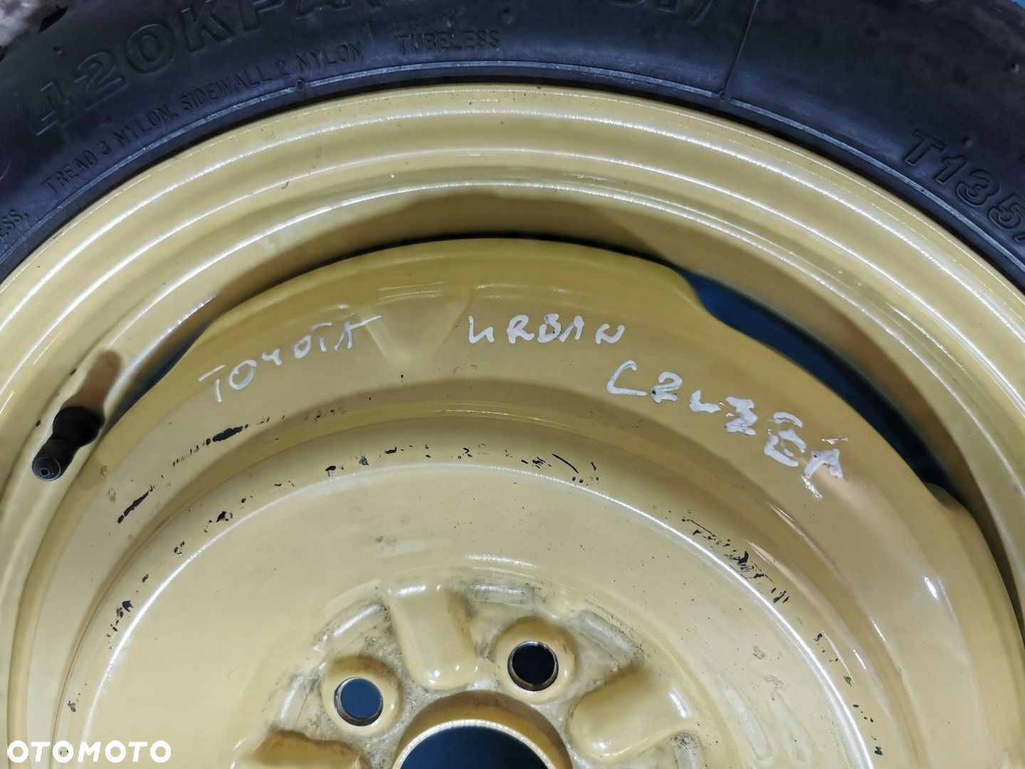 Toyota Urban Cruiser koło dojazdowe zapas 135/70 R16 5x100 - 2