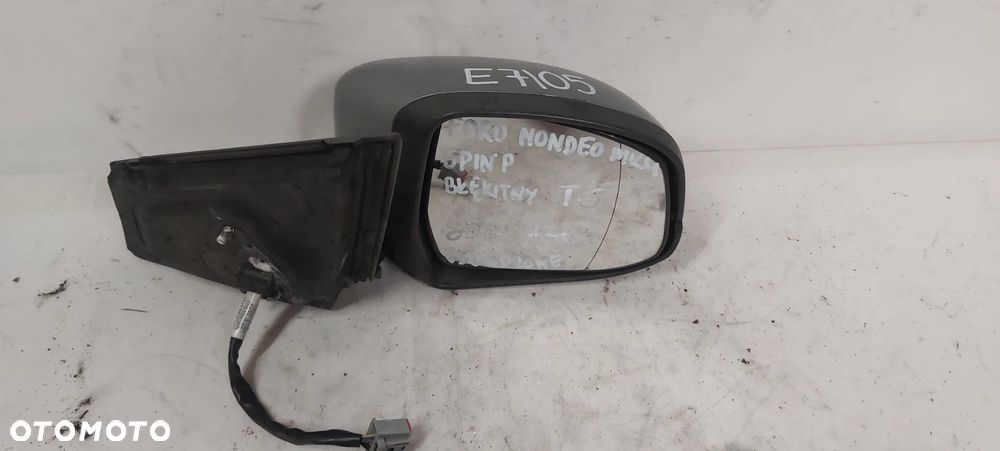 .  LUSTERKO ELEKTRYCZNE FORD MONDEO MK4 PRAWE 5PIN T6 BŁĘKITNY !USZKODZONE! - 2