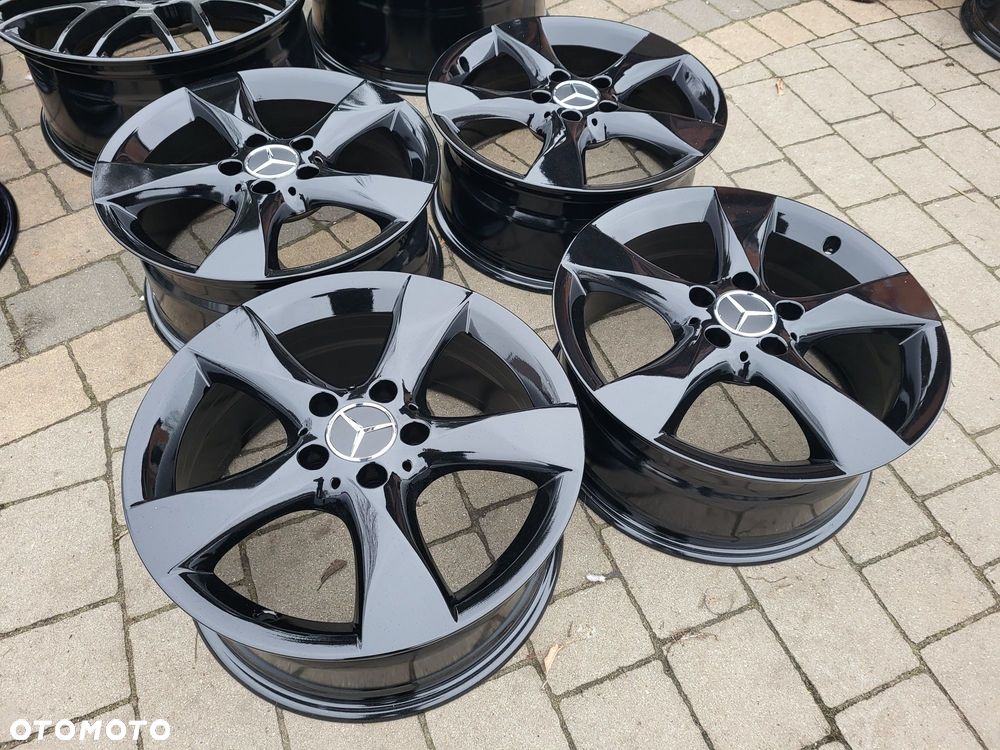 Alufelgi oryginał Mercedes 5x112 7,5Jx17 et52,5 cb66,6mm czarny polysk - 4