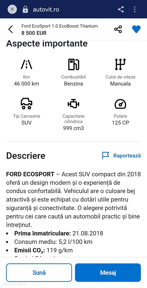 Ford EcoSport 1.0 EcoBoost Titanium - 8