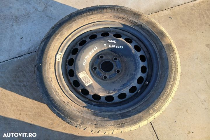 Roata de rezerva R16 3C0601027A 3C0601027L  215/55 R16 7JX16H2 ET45 3 - 1