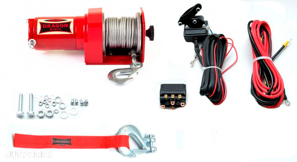 troliu electric DRAGON WINCH 2000 Lbs(trage 906 kg) 12V