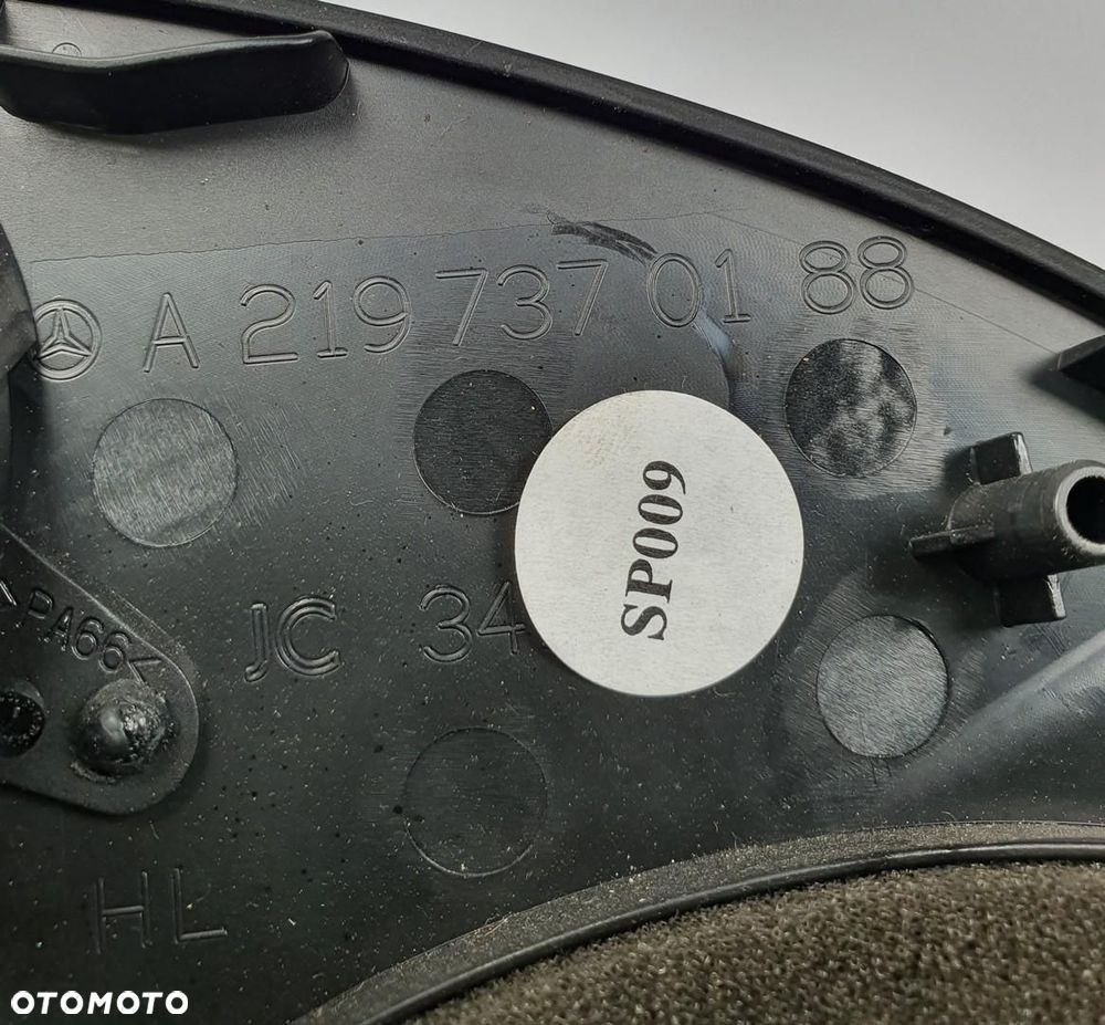 OSŁONA GŁOŚNIKA MASKOWNICA LEWY TYŁ MERCEDES W219 CLS A2197370188 - 3