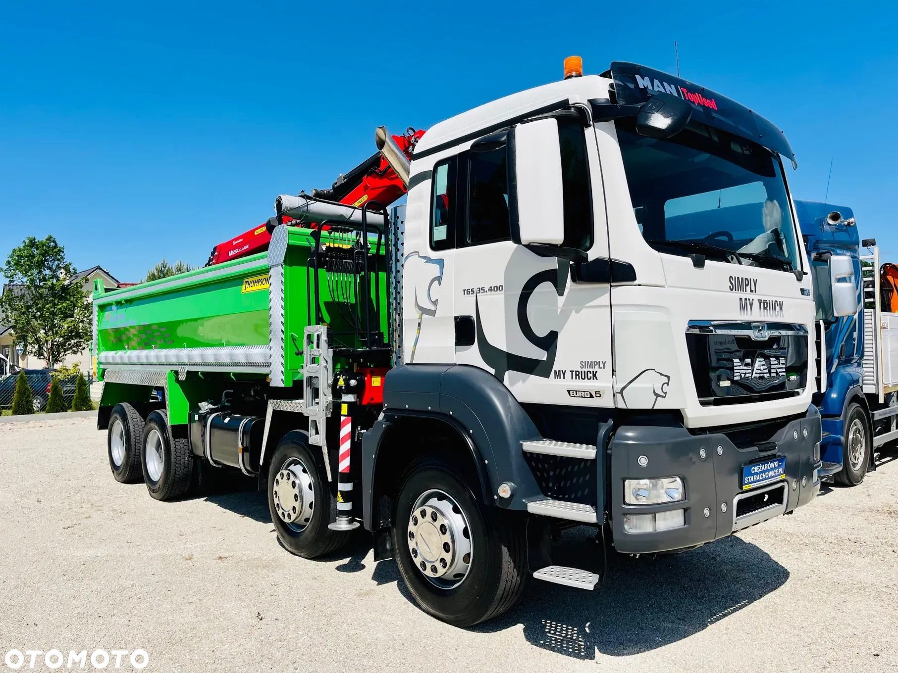 MAN MAN TGS TGX 35.400 // 8x4 // E5 // wywrotka kiper + HDS z czerpakiem / - 18