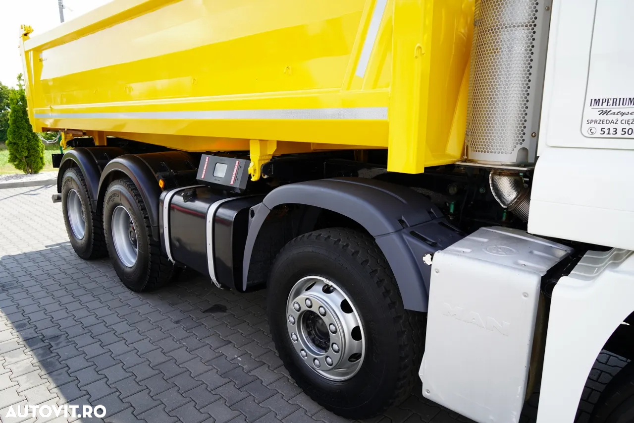 MAN TGS 41.460 / 8x8 / BASCULĂ / 2 PĂRȚI / BORDMATIC / HYDROBTA / MEILLER KIPER / ANVELOPE 100% / EURO 6 / 2017 / IMPORTAT - 21