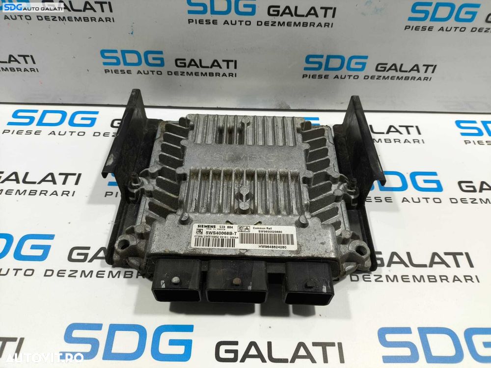 ECU Calculator Motor Siemens Peugeot 1007 1.4 HDI 2004 - 2009 Cod 9650529880 SW9650529880 9648624280 HW96424280 5WS40068B-T [L3679] [L3682] - 1