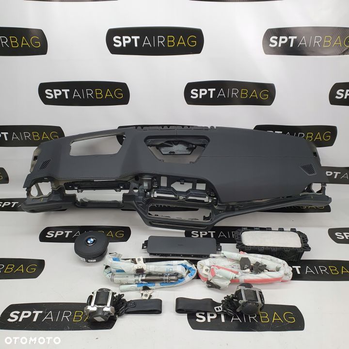 BMW G20 G21 HEAD UP DESKA ROZDZIELCZA KONSOLA KOKPIT PULPIT PODUSZKI AIRBAG AIR BAG PASY KURTYNY KIT SET - 1