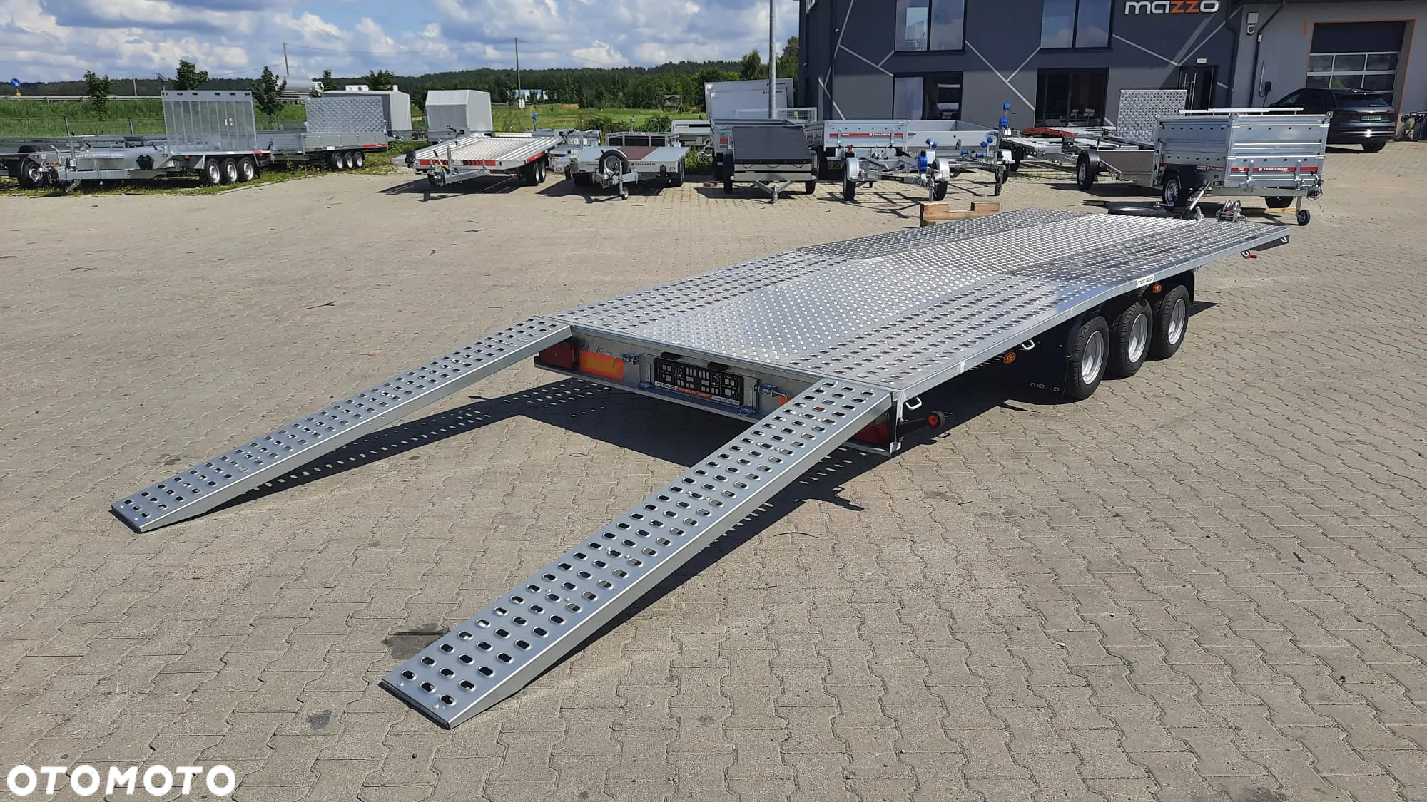 Niewiadów Dostawa laweta 500x210cm DMC3500kg wypełnienie blacha alu pod busy AMORTYZATORY Koło zapasowe - 8