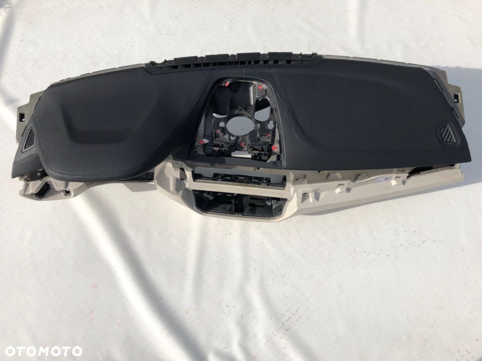 BMW 5 6 G30 G31 G32 F90 DESKA KONSOLA KOKPIT PULPIT PÓŁKA PARAPET PODUSZKI AIRBAG KOLAN PASY SKÓRA - 10