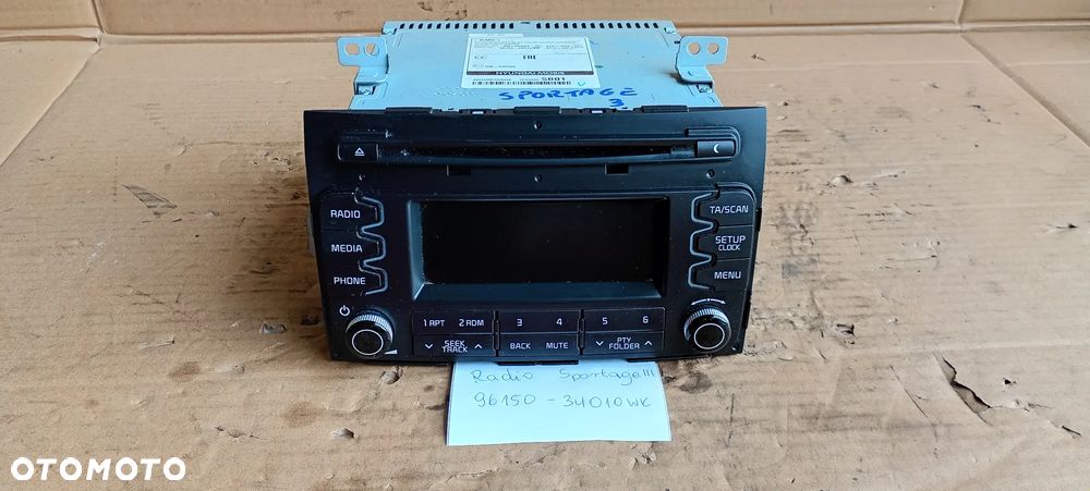 Radio radioodtwarzacz CD fabryczny Kia Sportage III 96150-3U010WK - 2